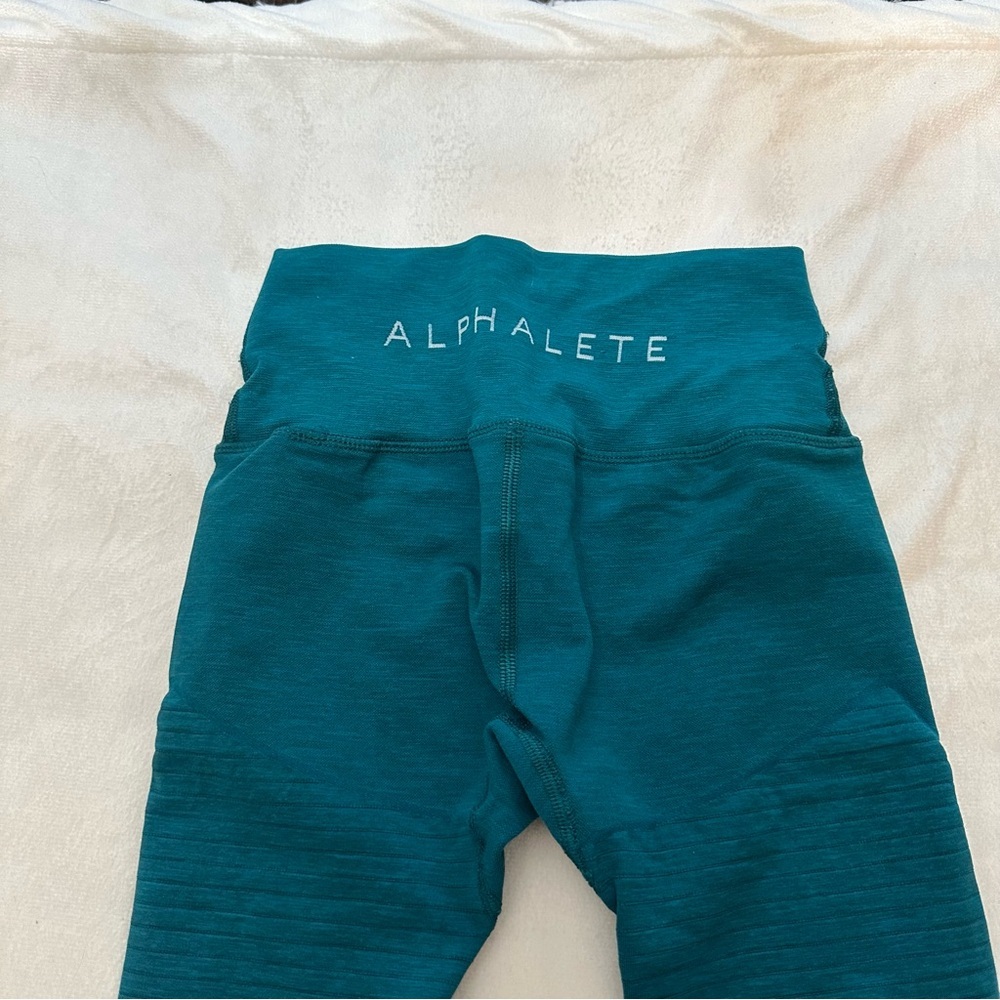 Alphalete Deep Teal Pull On Leggings Size XS 51483 - Picture 3 of 9